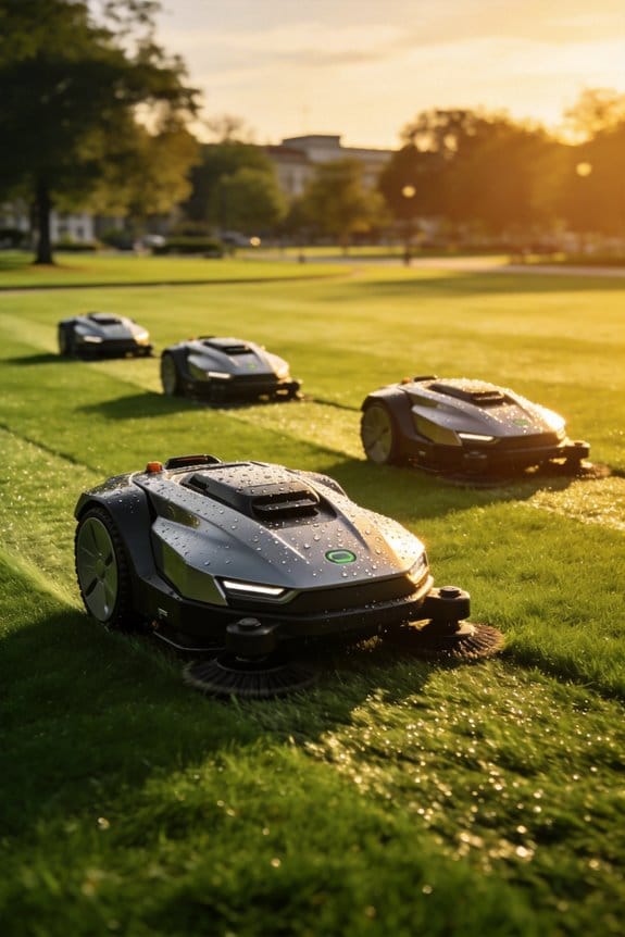autonomous electric mower fleets