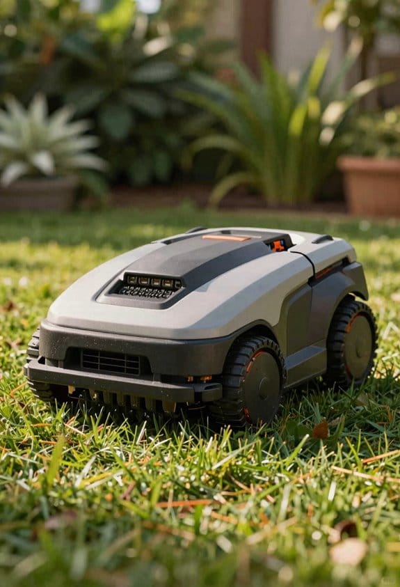 contact free ultrasonic ai mower