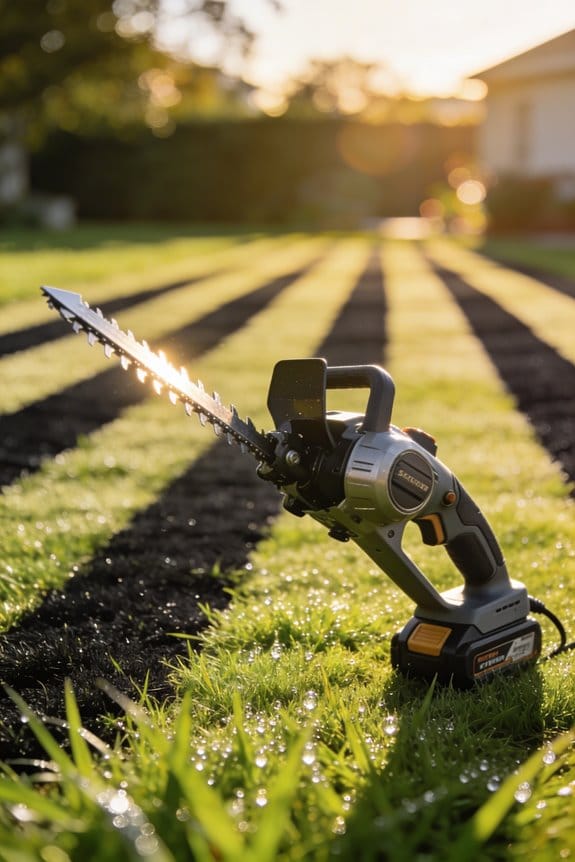 cordless edgers create professional stripes