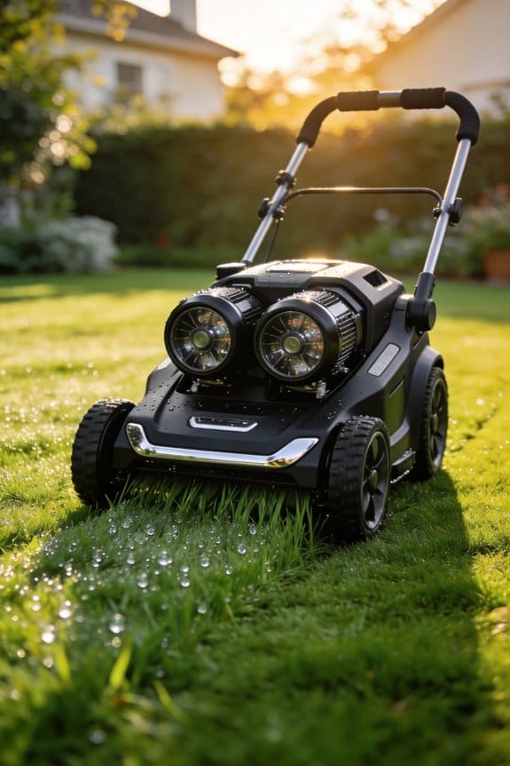 dual motor electric mower superiority