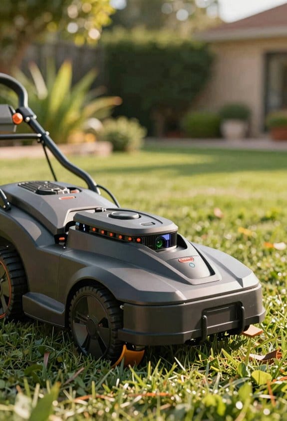 lidar driven wire free precision mowing