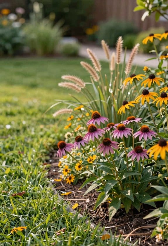 native perennials staggered seasonal blooms