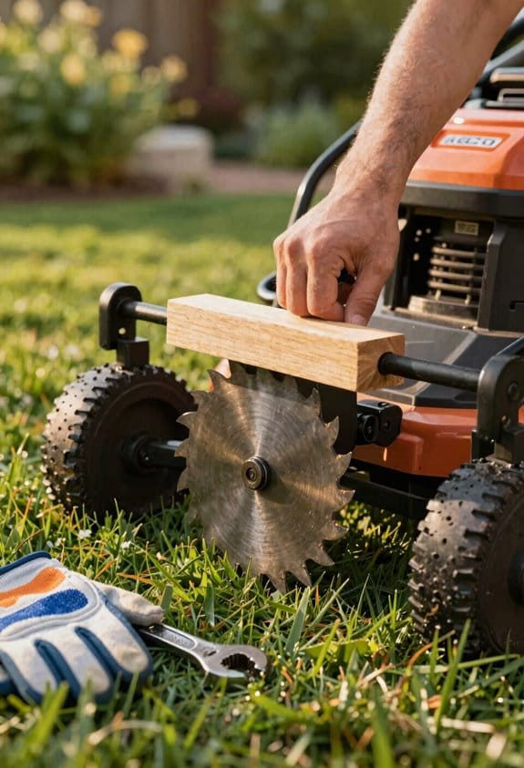 remove stuck mower bolt safely