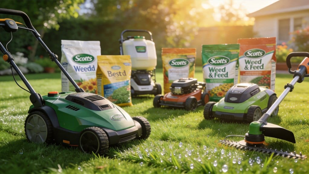 scotts weed and feed lawn products