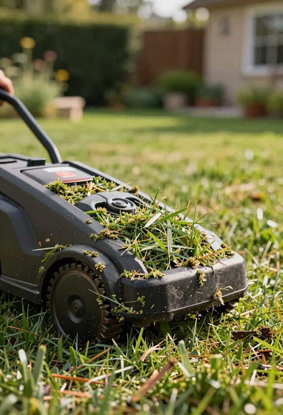 tall grass causes blade jams