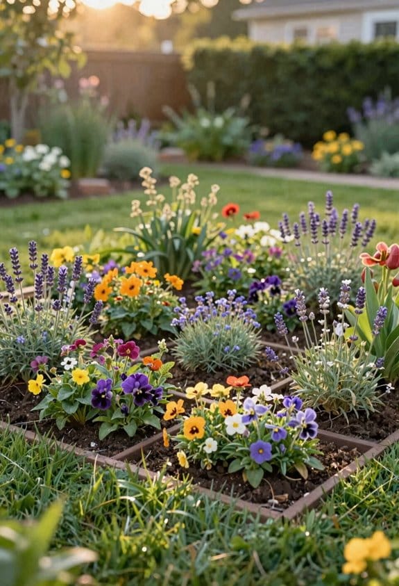 three season clustered pollinator planting