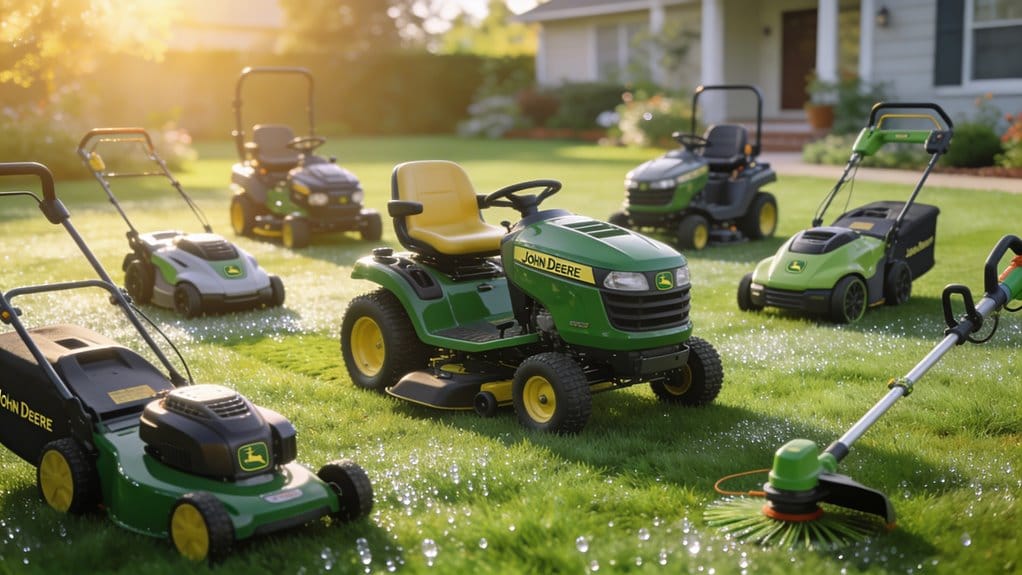 top john deere riding mowers